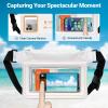 imageFcolor Waterproof Fanny Pack  Waterproof Phone Pouch with Waist Strap  Cruise Essentials 2025 Must Haves Waterproof Pouch Dry Bag Keep Phone Valuables Safe for Beach Kayaking Boating FishingWith Sponge  1 Pack  White