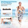 imageFcolor Waterproof Fanny Pack  Waterproof Phone Pouch with Waist Strap  Cruise Essentials 2025 Must Haves Waterproof Pouch Dry Bag Keep Phone Valuables Safe for Beach Kayaking Boating FishingWith Sponge  1 Pack  White
