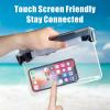 imageFcolor Waterproof Fanny Pack  Waterproof Phone Pouch with Waist Strap  Cruise Essentials 2025 Must Haves Waterproof Pouch Dry Bag Keep Phone Valuables Safe for Beach Kayaking Boating Fishing3 Pack ClearPinkLeaf