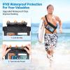 imageFcolor Waterproof Fanny Pack  Waterproof Phone Pouch with Waist Strap  Cruise Essentials 2025 Must Haves Waterproof Pouch Dry Bag Keep Phone Valuables Safe for Beach Kayaking Boating FishingWith Sponge  1 Pack  Black