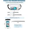 imageFcolor Waterproof Fanny Pack  Waterproof Phone Pouch with Waist Strap  Cruise Essentials 2025 Must Haves Waterproof Pouch Dry Bag Keep Phone Valuables Safe for Beach Kayaking Boating Fishing2 Packs  Phone CaseBlackFanny PackClear
