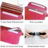 imageFcolor Waterproof Fanny Pack  Waterproof Phone Pouch with Waist Strap  Cruise Essentials 2025 Must Haves Waterproof Pouch Dry Bag Keep Phone Valuables Safe for Beach Kayaking Boating Fishing1 Pack Pink