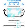 imageFcolor Waterproof Fanny Pack  Waterproof Phone Pouch with Waist Strap  Cruise Essentials 2025 Must Haves Waterproof Pouch Dry Bag Keep Phone Valuables Safe for Beach Kayaking Boating Fishing2 Packs  LeafLeaf