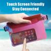 imageFcolor Waterproof Fanny Pack  Waterproof Phone Pouch with Waist Strap  Cruise Essentials 2025 Must Haves Waterproof Pouch Dry Bag Keep Phone Valuables Safe for Beach Kayaking Boating Fishing1 Pack Pink