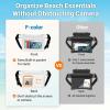 imageFcolor Waterproof Fanny Pack  Waterproof Phone Pouch with Waist Strap  Cruise Essentials 2025 Must Haves Waterproof Pouch Dry Bag Keep Phone Valuables Safe for Beach Kayaking Boating FishingWith Sponge  1 Pack  White