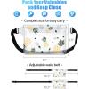 imageFcolor Waterproof Fanny Pack  Waterproof Phone Pouch with Waist Strap  Cruise Essentials 2025 Must Haves Waterproof Pouch Dry Bag Keep Phone Valuables Safe for Beach Kayaking Boating Fishing1 Pack  Pineapple