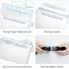 imageFcolor Waterproof Fanny Pack  Waterproof Phone Pouch with Waist Strap  Cruise Essentials 2025 Must Haves Waterproof Pouch Dry Bag Keep Phone Valuables Safe for Beach Kayaking Boating Fishing2 Pack BrownClear