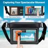 imageFcolor Waterproof Fanny Pack  Waterproof Phone Pouch with Waist Strap  Cruise Essentials 2025 Must Haves Waterproof Pouch Dry Bag Keep Phone Valuables Safe for Beach Kayaking Boating FishingWith Sponge  1 Pack  Black