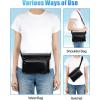 imageFcolor Waterproof Fanny Pack  Waterproof Phone Pouch with Waist Strap  Cruise Essentials 2025 Must Haves Waterproof Pouch Dry Bag Keep Phone Valuables Safe for Beach Kayaking Boating Fishing1 Pack  Black