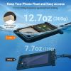 imageFcolor Waterproof Phone Pouch  Floating with Sponge Air Cushion  Cruise Essentials IPX8 Waterproof Phone Case for iPhone Up to 7quot 127oz Buoyancy Waterproof Phone Bag for Swimming Beach 2 Pack2 Pack  BlackGreen