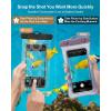 imageFcolor Waterproof Phone Pouch  IPX8 Waterproof Phone Case  Underwater Photography Touch Screen with Bubble Grids Cruise Ship Essentials Cell Phone Dry Bag for Beach Swimming Snorkeling 1 Pack7quot