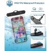 imageFcolor Waterproof Phone Pouch  IPX8 Waterproof Phone Case  Underwater Photography Touch Screen with Bubble Grids Cruise Ship Essentials Cell Phone Dry Bag for Beach Swimming Snorkeling 1 Pack7quot