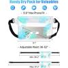 image:imageFcolor Waterproof Fanny Pack  Cruise Essentials 2026  Waterproof Pouch with Adjustable Waist Strap Triple Zipper RollTop Dry Bag for Phone Keep Passport Valuables Dry for Beach Kayaking Boating1 Pack Leaf