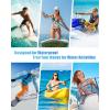image:imageFcolor Waterproof Fanny Pack  Cruise Essentials 2026  Waterproof Pouch with Adjustable Waist Strap Triple Zipper RollTop Dry Bag for Phone Keep Passport Valuables Dry for Beach Kayaking Boating1 Pack Leaf