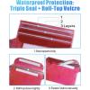 image:imageFcolor Waterproof Fanny Pack  Cruise Essentials 2026  Waterproof Pouch with Adjustable Waist Strap Triple Zipper RollTop Dry Bag for Phone Keep Passport Valuables Dry for Beach Kayaking Boating1 Pack Pink