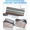 image:imageFcolor Waterproof Fanny Pack  Cruise Essentials 2026  Waterproof Pouch with Adjustable Waist Strap Triple Zipper RollTop Dry Bag for Phone Keep Passport Valuables Dry for Beach Kayaking Boating1 Pack Brown