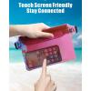 image:imageFcolor Waterproof Fanny Pack  Cruise Essentials 2026  Waterproof Pouch with Adjustable Waist Strap Triple Zipper RollTop Dry Bag for Phone Keep Passport Valuables Dry for Beach Kayaking Boating1 Pack Pink