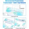 image:imageFcolor Waterproof Fanny Pack  Cruise Essentials 2026  Waterproof Pouch with Adjustable Waist Strap Triple Zipper RollTop Dry Bag for Phone Keep Passport Valuables Dry for Beach Kayaking Boating1 Pack Leaf