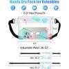 image:imageFcolor Waterproof Fanny Pack  Cruise Essentials 2026  Waterproof Pouch with Adjustable Waist Strap Triple Zipper RollTop Dry Bag for Phone Keep Passport Valuables Dry for Beach Kayaking Boating1 Pack Flamingo