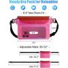 image:imageFcolor Waterproof Fanny Pack  Cruise Essentials 2026  Waterproof Pouch with Adjustable Waist Strap Triple Zipper RollTop Dry Bag for Phone Keep Passport Valuables Dry for Beach Kayaking Boating1 Pack Pink