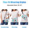 image:imageFcolor Waterproof Fanny Pack  Cruise Essentials 2026  Waterproof Pouch with Adjustable Waist Strap Triple Zipper RollTop Dry Bag for Phone Keep Passport Valuables Dry for Beach Kayaking Boating1 Pack Flamingo