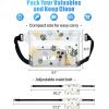 image:imageFcolor Waterproof Fanny Pack  Cruise Essentials 2026  Waterproof Pouch with Adjustable Waist Strap Triple Zipper RollTop Dry Bag for Phone Keep Passport Valuables Dry for Beach Kayaking Boating1 Pack Pineapple
