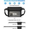 image:imageFcolor Waterproof Fanny Pack  Cruise Essentials 2026  Waterproof Pouch with Adjustable Waist Strap Triple Zipper RollTop Dry Bag for Phone Keep Passport Valuables Dry for Beach Kayaking Boating1 Pack Black