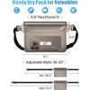 image:imageFcolor Waterproof Fanny Pack  Cruise Essentials 2026  Waterproof Pouch with Adjustable Waist Strap Triple Zipper RollTop Dry Bag for Phone Keep Passport Valuables Dry for Beach Kayaking Boating1 Pack Brown