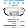 image:imageFcolor Waterproof Fanny Pack  Cruise Essentials 2026  Waterproof Pouch with Adjustable Waist Strap Triple Zipper RollTop Dry Bag for Phone Keep Passport Valuables Dry for Beach Kayaking Boating2 Pack BrownClear