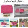image:imageFcolor Beach Bag Organizer Insert  Mesh Tote Liner Compatible with Silicon Bag Original Large Lightweight Divider Pouch with 10 Pockets amp Adjustable Handle for Beach Accessories Organizing GreyPink  Original Large
