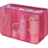 image:imageFcolor Beach Bag Organizer Insert  Mesh Tote Liner Compatible with Silicon Bag Original Large Lightweight Divider Pouch with 10 Pockets amp Adjustable Handle for Beach Accessories Organizing GreyPink  Original Large