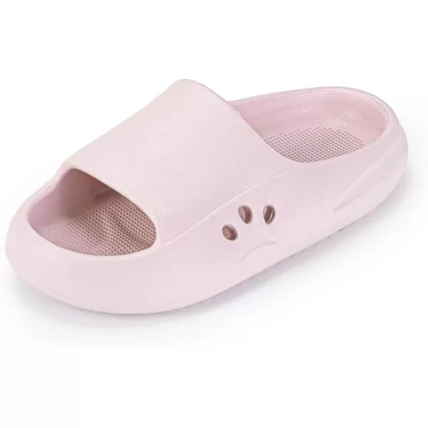 Hehainom Slides for Kids Toddler Little Girls Boy Dress Sandals Summer Shower Bathroom Pool Sandals NonSlip Beach Slippers ShoesPink