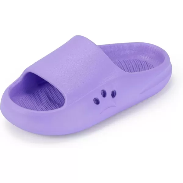 Hehainom Slides for Kids Toddler Little Girls Boy Dress Sandals Summer Shower Bathroom Pool Sandals NonSlip Beach Slippers ShoesPurple