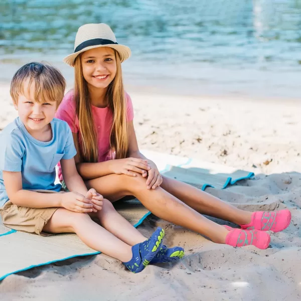 Hehainom Kids Water Shoes Girls Boys Quick Dry Barefoot Lightweight Sport Aqua Beach Pool Swim ShoesBlackpink