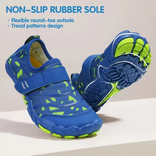 Hehainom Kids Water Shoes Girls Boys Quick Dry Barefoot Lightweight Sport Aqua Beach Pool Swim ShoesBluegreen