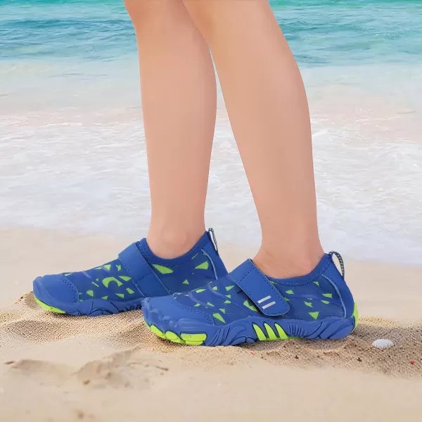 Hehainom Kids Water Shoes Girls Boys Quick Dry Barefoot Lightweight Sport Aqua Beach Pool Swim ShoesBluegreen