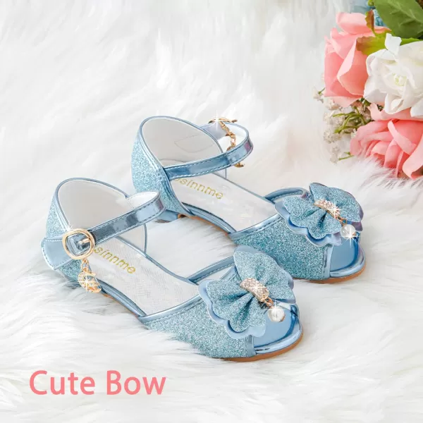 Osinnme Toddler Little Big Kid Girls Wedding SandalsBlue