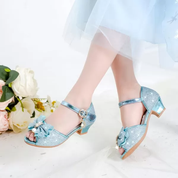 Osinnme Toddler Little Big Kid Girls Wedding SandalsBlue