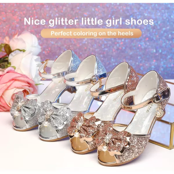 Osinnme Toddler Little Big Kid Girls Wedding SandalsChampagne