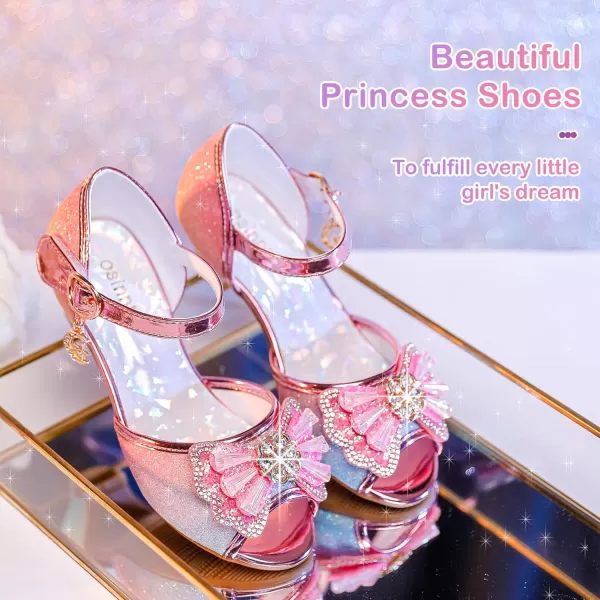 Osinnme Toddler Little Big Kid Girls Wedding SandalsCute Rainbow
