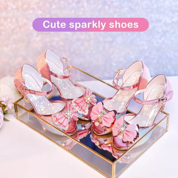 Osinnme Toddler Little Big Kid Girls Wedding SandalsCute Rainbow