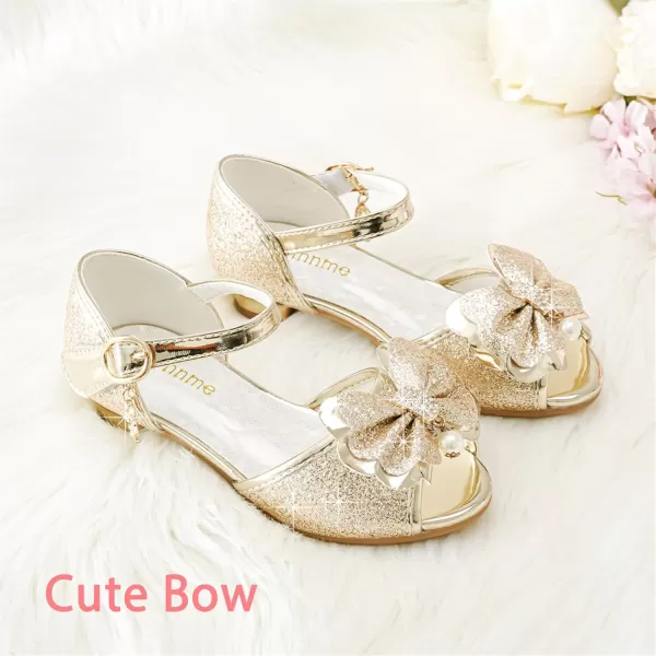 Osinnme Toddler Little Big Kid Girls Wedding SandalsGold