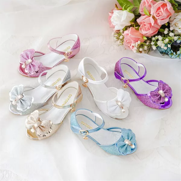 Osinnme Toddler Little Big Kid Girls Wedding SandalsGold