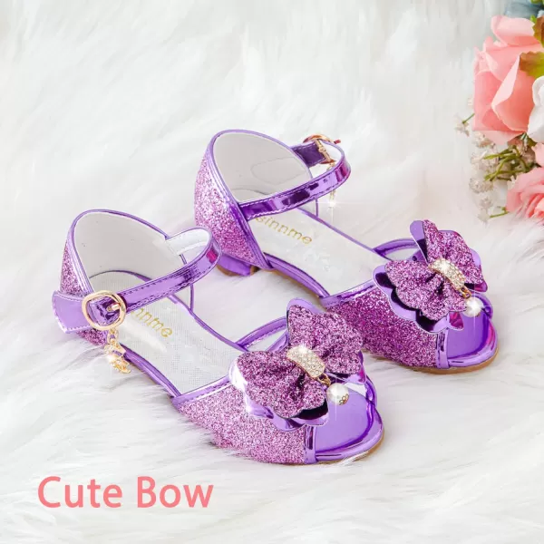 Osinnme Toddler Little Big Kid Girls Wedding SandalsPurple