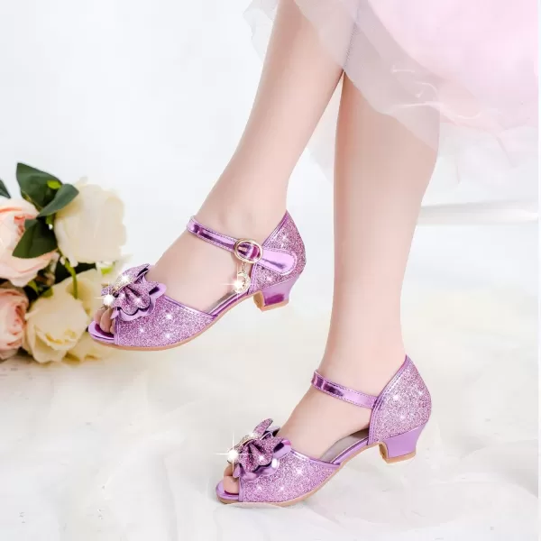 Osinnme Toddler Little Big Kid Girls Wedding SandalsPurple