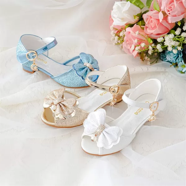 Osinnme Toddler Little Big Kid Girls Wedding SandalsWhite