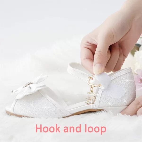 Osinnme Toddler Little Big Kid Girls Wedding SandalsWhite