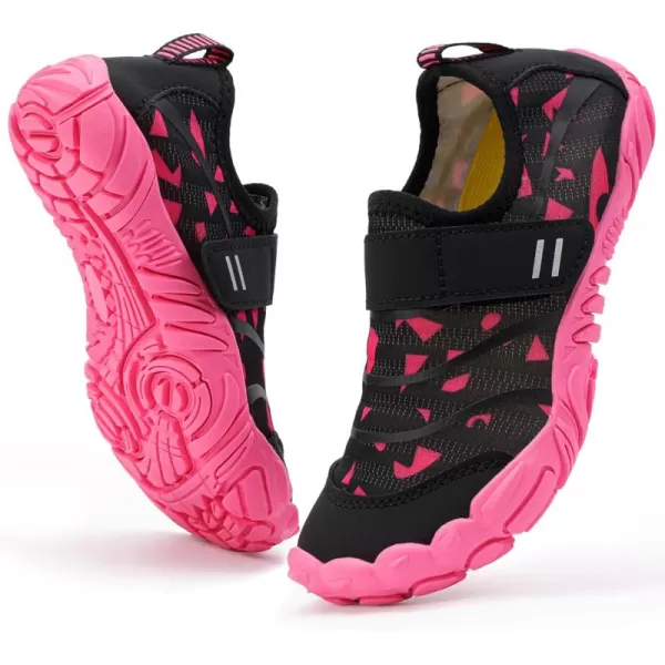 Hehainom Kids Water Shoes Girls Boys Quick Dry Barefoot Lightweight Sport Aqua Beach Pool Swim ShoesBlackpink