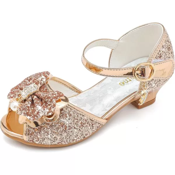 Osinnme Toddler Little Big Kid Girls Wedding SandalsChampagne