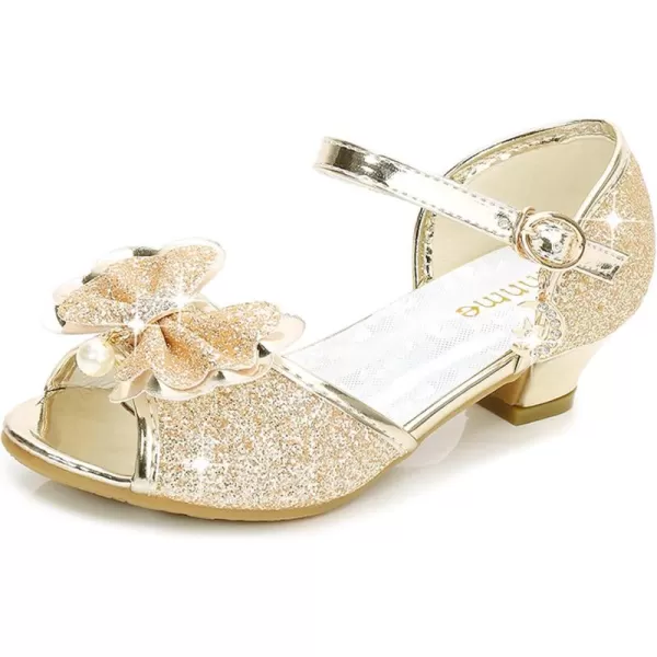 Osinnme Toddler Little Big Kid Girls Wedding SandalsGold